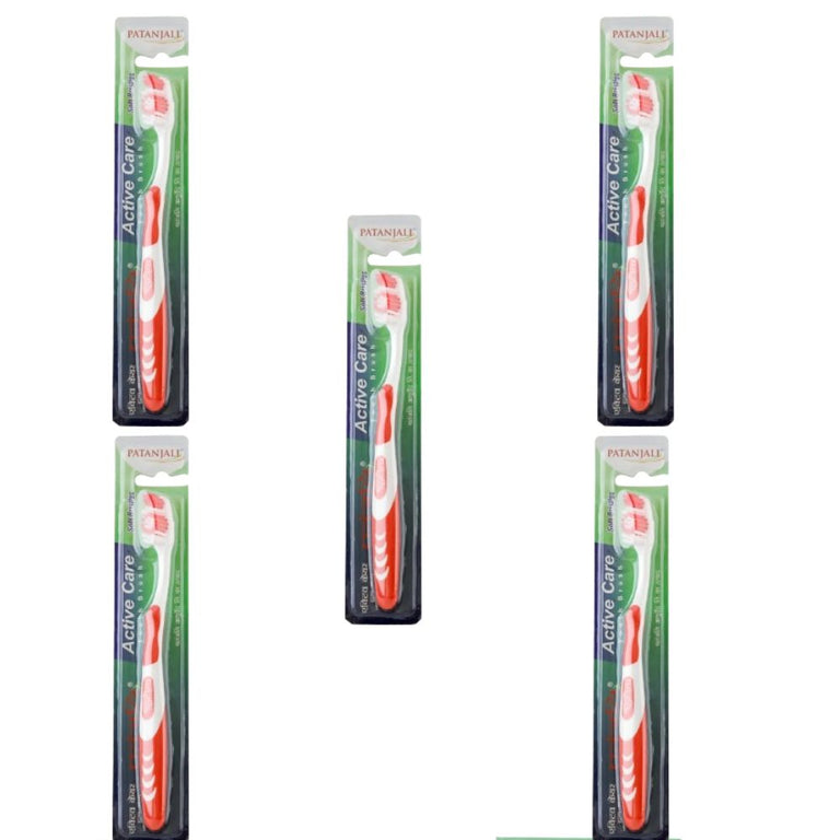 Patanjali Active Care Tooth Brush - Pack of 5