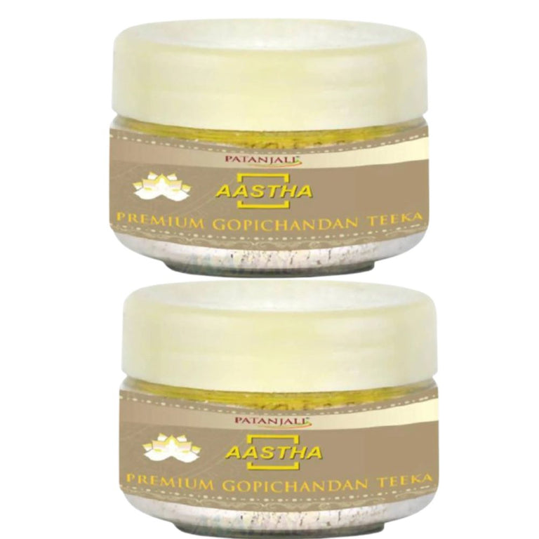 Patanjali Aastha Premium Gopichandan Teeka - 25 Gm (Pack of 2)