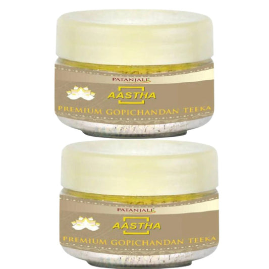 Patanjali Aastha Premium Gopichandan Teeka - 25 Gm (Pack of 2)