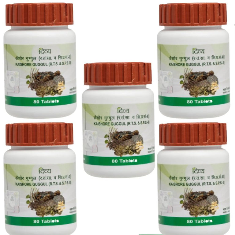 Patanjali Kaishore Guggul - 80 Tablets - Pack of 1