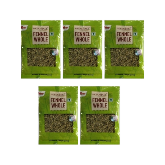 Patanjali Fennel Whole - Pack of 5 - 20 gm