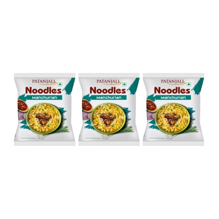 Patanjali Noodles Manchurian - Pack of 3 - 60 gm