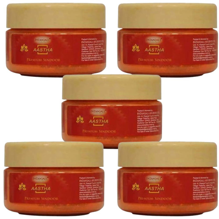 Patanjali Aastha Premium Sindoor (50 gm) - Pack of 1