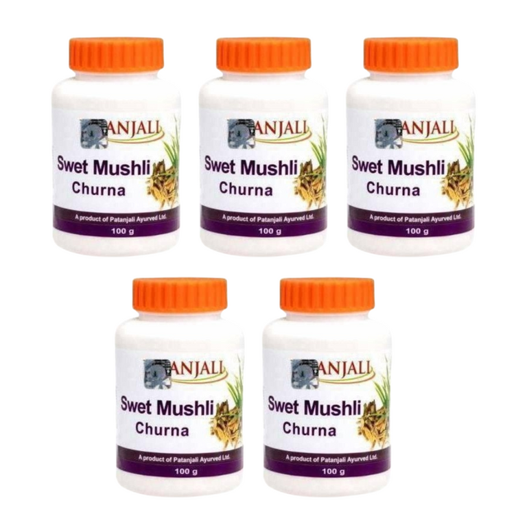 Patanjali Swet Mushli Churna - 100 gm - Pack of 1