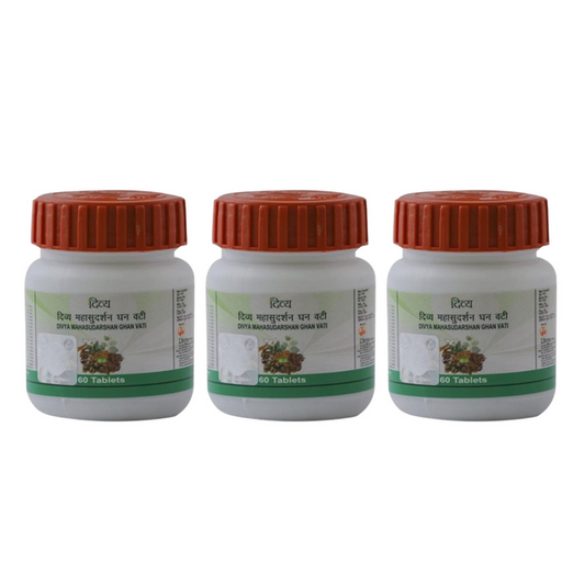 Patanjali Divya Mahasudarshan Ghan Vati - 60 tabs - Pack of 1