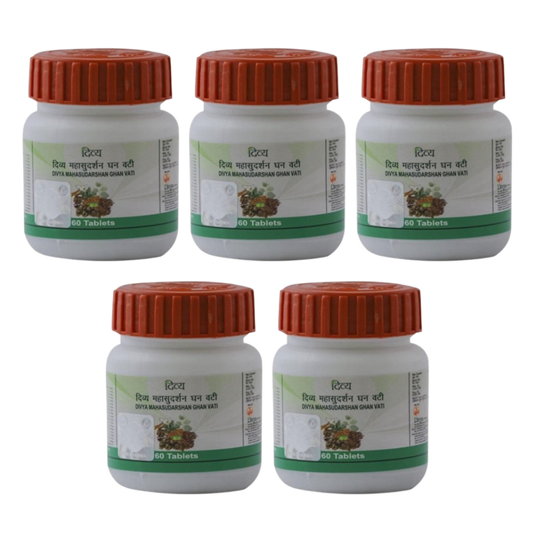 Patanjali Divya Mahasudarshan Ghan Vati - 60 tabs - Pack of 1