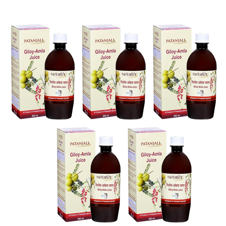 Patanjali Giloy Amla Juice - 500 ml - Pack of 1