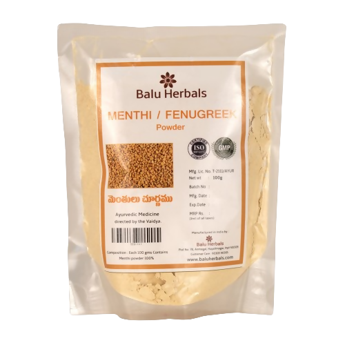 Balu Herbals Fenugreek (Menthula) Powder - 100 gm