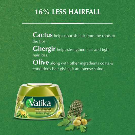 Dabur Vatika Naturals Hair Fall Control Styling Hair Cream - 140 ml