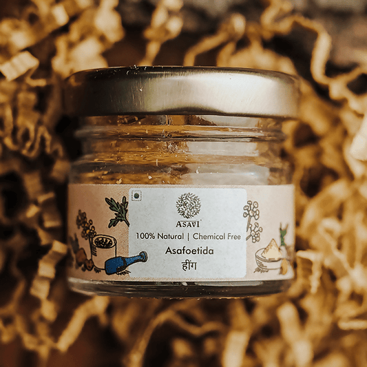 Asavi Handcrafted Natural Hathras Hing (Asafoetida) - 10 gm