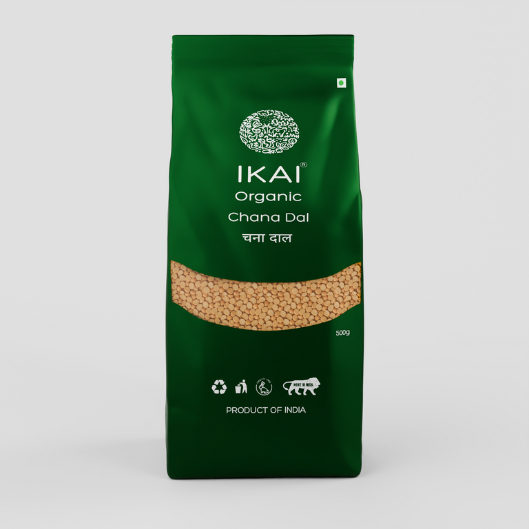 IKAI Organic Chana Dal - 500 gm