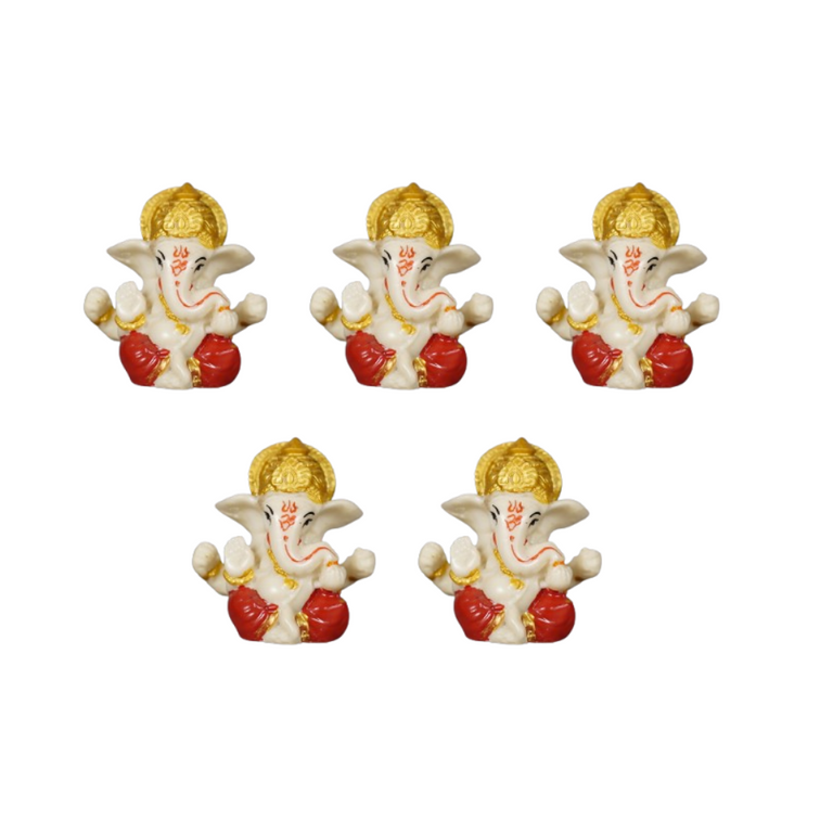Sri Rudra Car Dashbord Ganesh (SR 02036) - Pack of 5