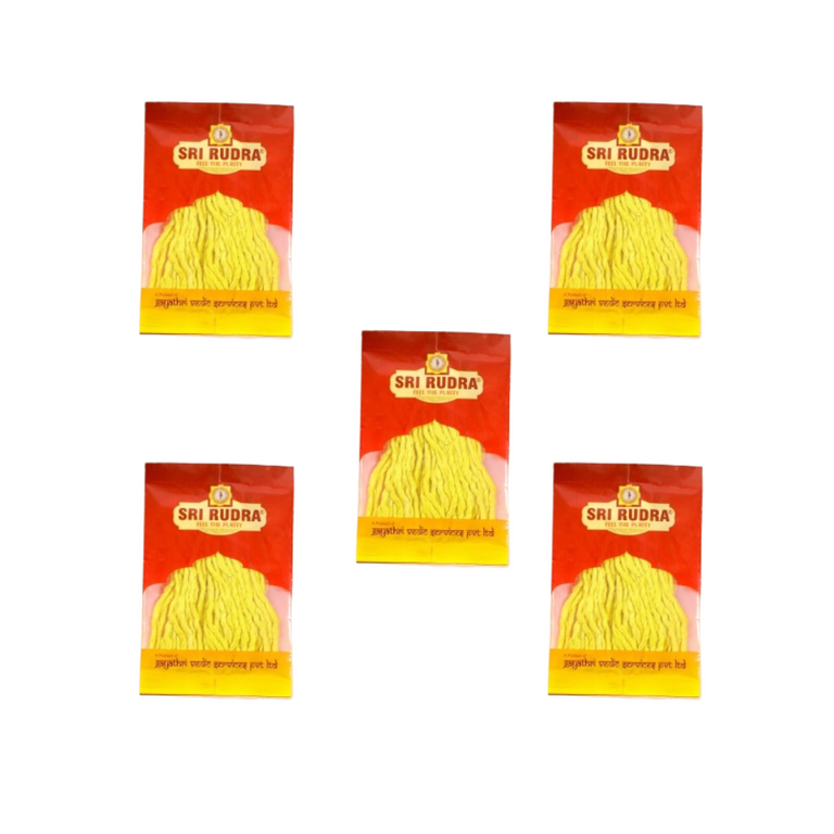 Sri Rudra Yellow Batties (SR 01085) - 60 gm - Pack of 5