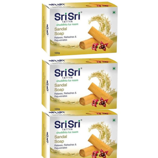 Sri Sri Tattva Sandal Soap - 100gm - Pack of 1