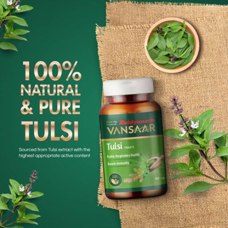 Baidyanath Vansaar Tulsi Tablets - 60 Tabs