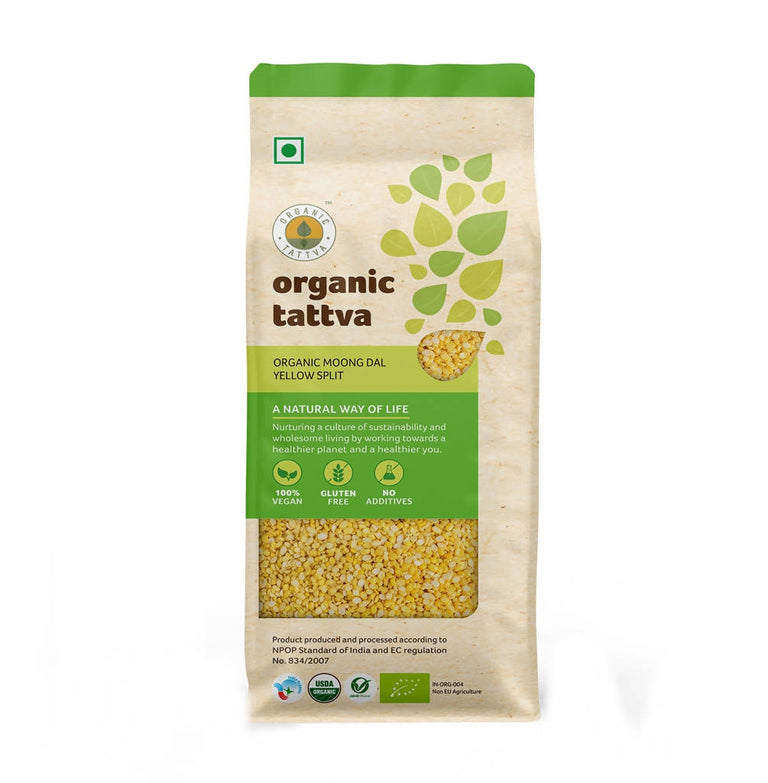 Organic Tattva Moong Dal Yellow Split - 500 gm
