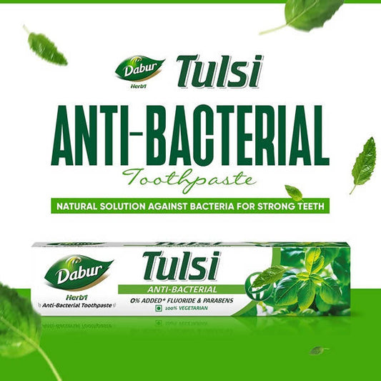 Dabur Herb'l Tulsi - Anti-Bacterial Toothpaste - 200 gm