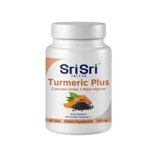 Sri Sri Tattva USA Turmeric Plus Tablets (With Black Pepper) - 60 tabs