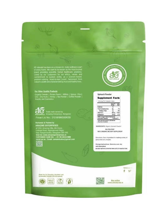 Ae Naturals Spinach Powder - 250 gm