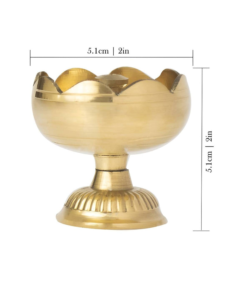 Spillbox Gold-Toned Brass Big Diya Pooja Essential
