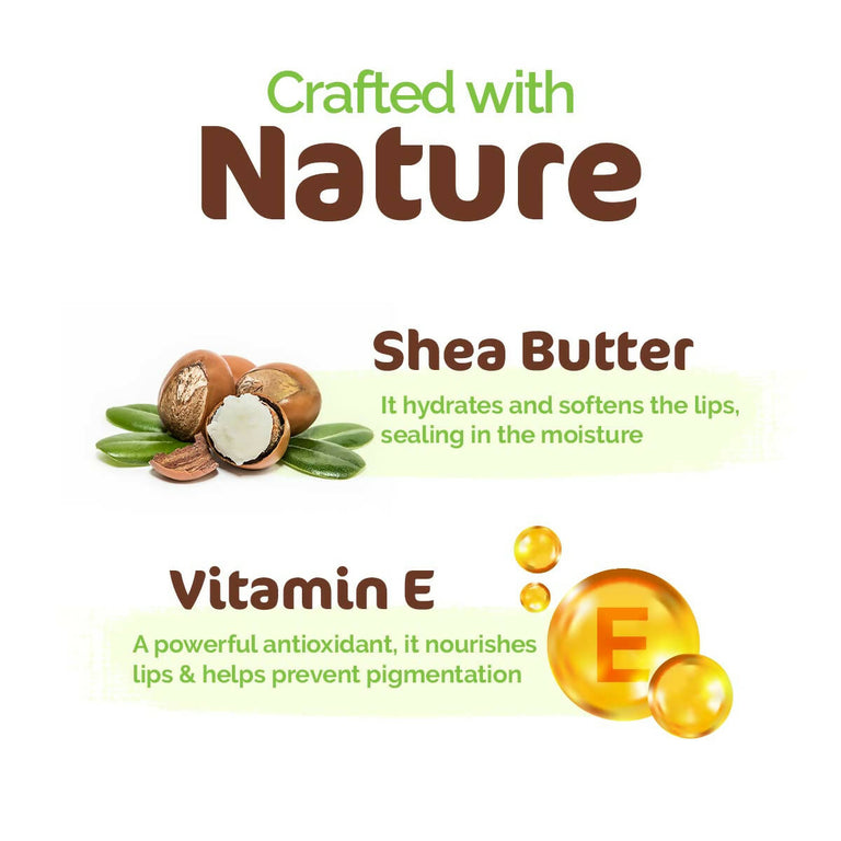 Mamaearth Vitamin E and Shea Butter Natural Lip Balm - 4 gm