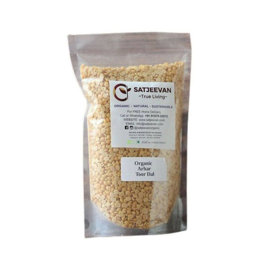 Satjeevan Organic Arhar Toor Dal - 500 gm