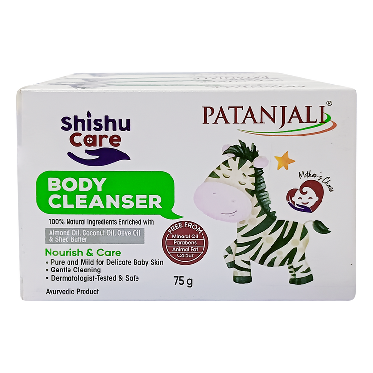 Patanjali Shishu Care Body Cleanser - 75 gm - Pack of 4