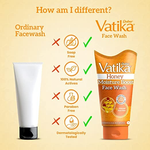 Dabur Vatika Honey Face Wash - 150 ml