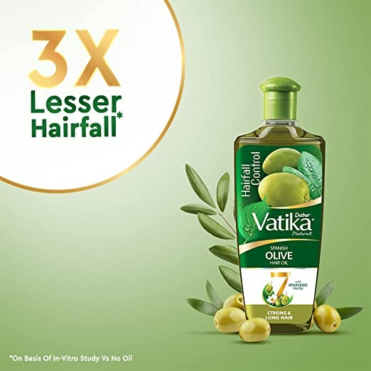 Dabur Vatika Natural Spanish Olive Hair Oil - 300 ml