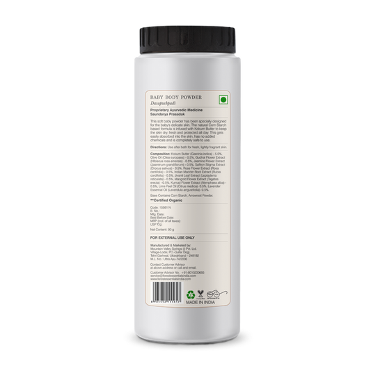 Forest Essentials Baby Body Powder Dasapushpadi - 90 gm