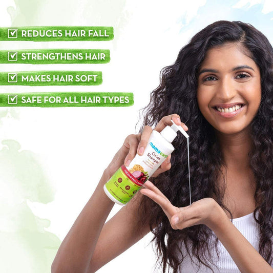 Mamaearth Onion Shampoo For Hair Fall Care - 180 ml - Pack of 1