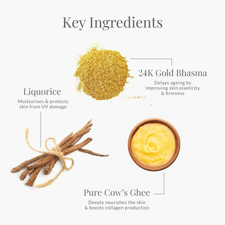 Forest Essentials Advanced Soundarya Age Defying Facial Serum With 24K Gold - 30 ml