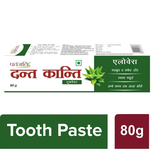 Patanjali Dant Kanti Aloevera Gel Tooth Paste (80 GM) - Pack of 1