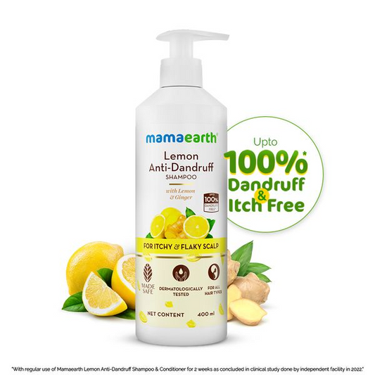 Mamaearth Lemon Anti-Dandruff Shampoo For Itchy & Flaky Scalp - 250 ml
