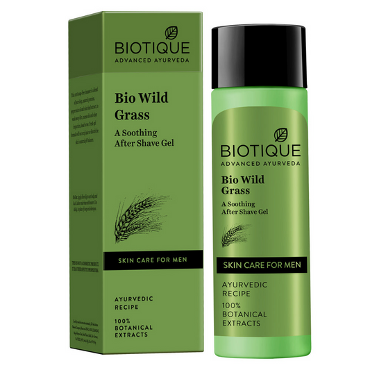 Biotique Bio Wild Grass A Soothing After Shave Gel For Men - 120 ml