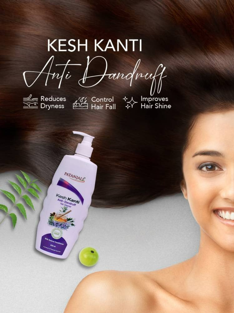Patanjali Kesh Kanti Anti Dandruff Shampoo - 180 ml