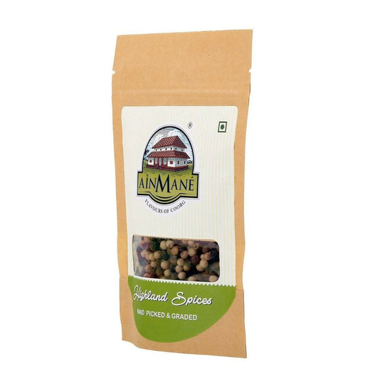 Ainmane Whole Black & White Pepper - 100 gm