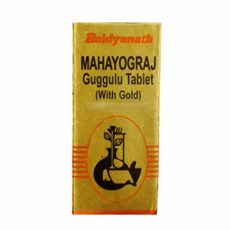 Baidyanath Mahayograj Guggulu Tablet (with Gold) - 10 tabs