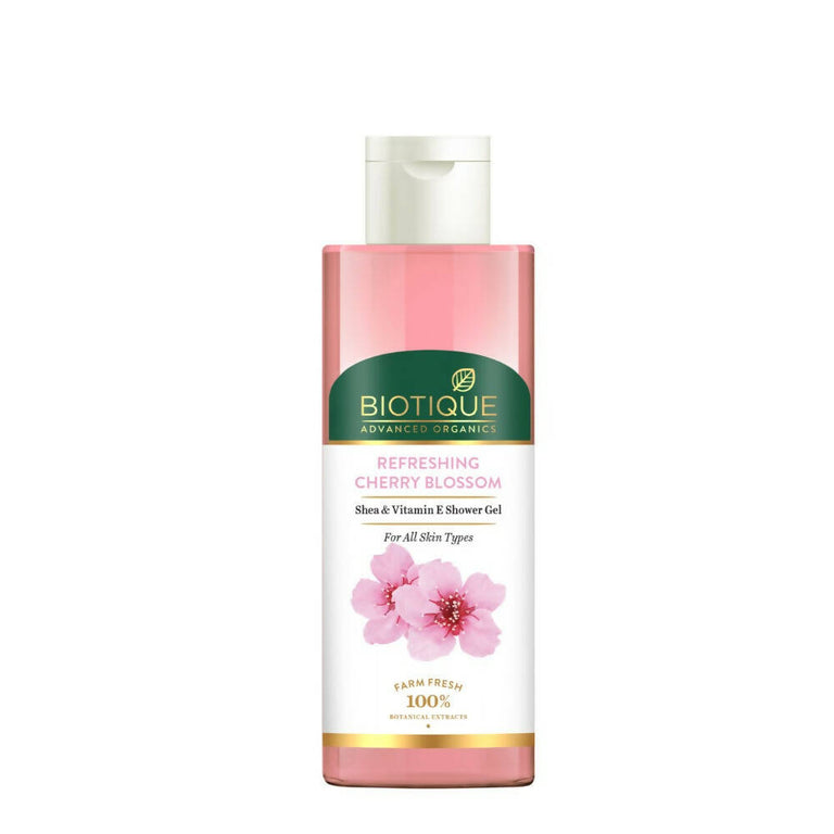 Biotique Advanced Organics Refreshing Cherry Blossom Shea & Vitamin E Shower Gel - 200 ml