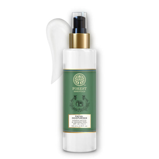 Forest Essentials Hydrating Facial Moisturiser with SPF 25 - Sandalwood & Orange Peel - 130 ml