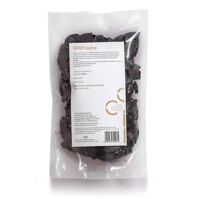 Conscious Food Natural Garcinia Indica (Kokum) - 200 gm