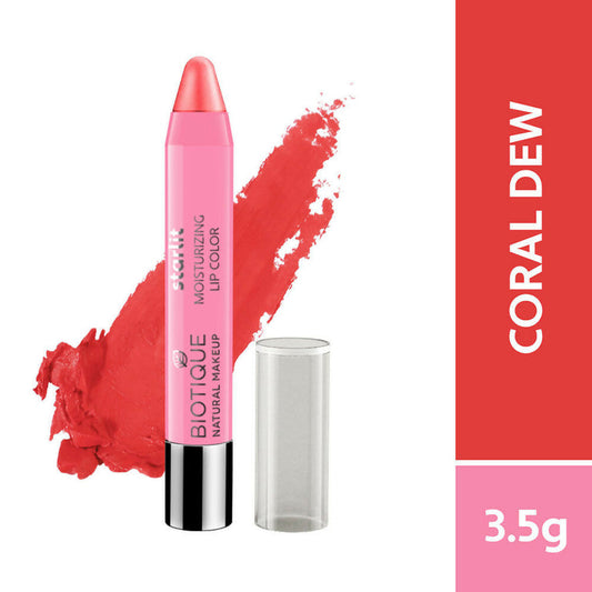 Biotique Starlit Moisturising Lipstick - Coral Dew - 3.5 gm