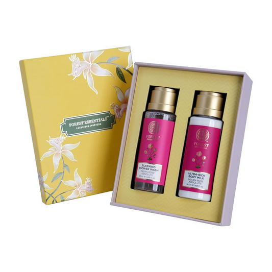 Forest Essentials Indian Rose Body Care Duo Gift Box - combo