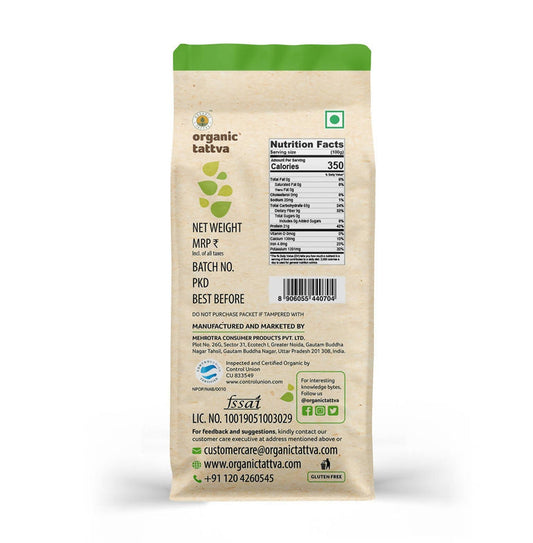 Organic Tattva Arhar (Tur) Dal - 500 gm