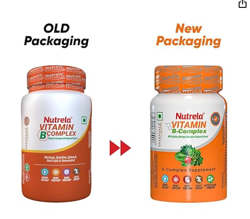 Patanjali Nutrela Vitamin B-complex Capsules - 30 caps