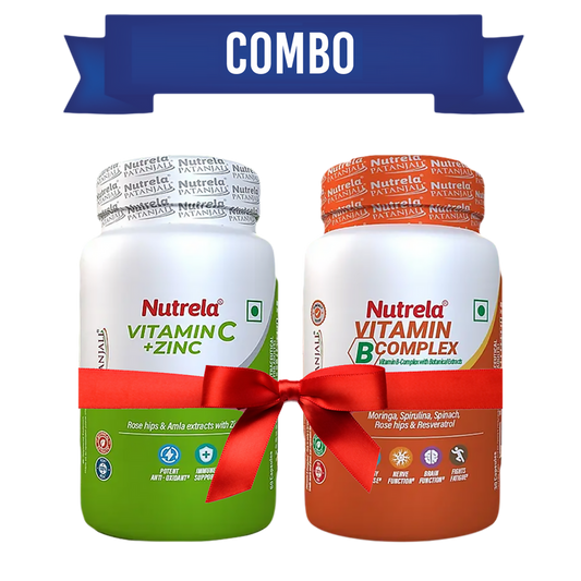 Patanjali Nutrela Vitamin C & Zinc + B-Complex Capsules Combo - combo