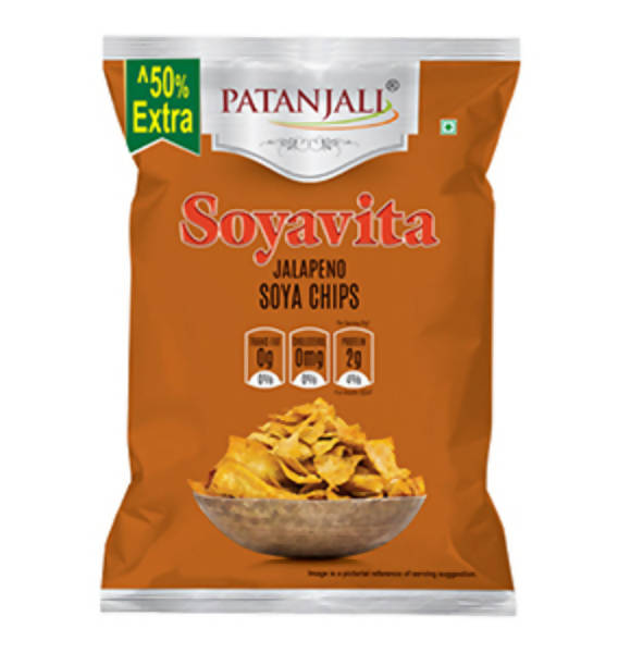 Patanjali Soyavita Jalapeno Soya Chips - 27 gm