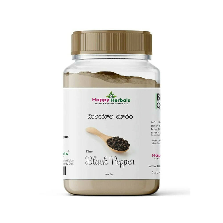 Happy Herbals Black Pepper Powder - 100 gm
