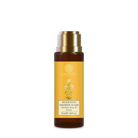 Forest Essentials Luxury Bath & Body Gift Set, Honey Vanilla Scented, Body Wash and Body Lotion - kit