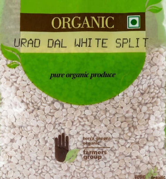Terra Greens Organic Urad Dal White Split - 500 gm